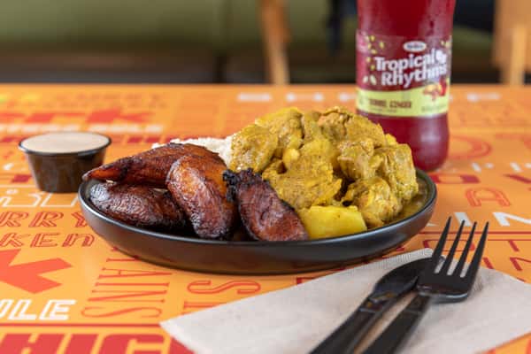 curry chicken combo bowl