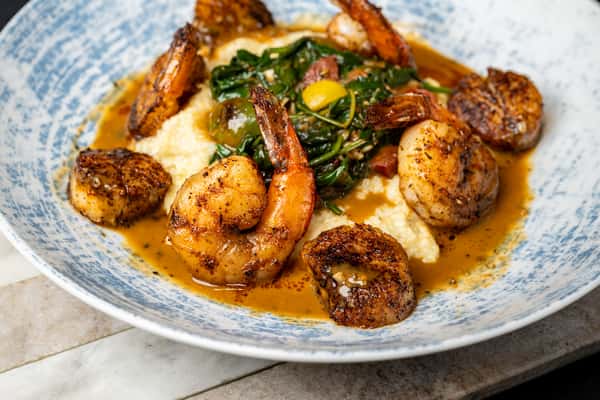 Scallop, Shrimp, and Grits