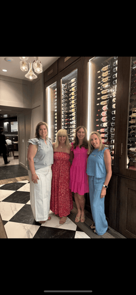 Wine wall and guests