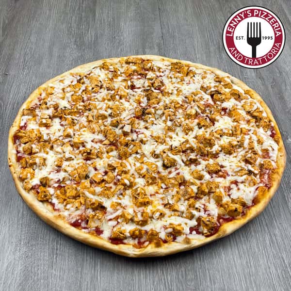 WARNING ⚠️: Lenny's Chicken Vodka Pizza may cause uncontrollable happiness, foodie celebrations, and a sudden craving for more! 🍕🤩
 #lennysbernardsville #chickenvodka #pizza #foodie #trattoria 

ORDER NOW 🤩🥰 : www.lennyspizzanj.com