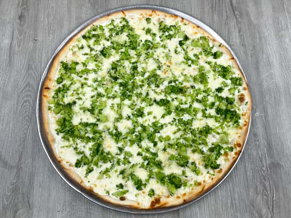 White Broccoli Pizza