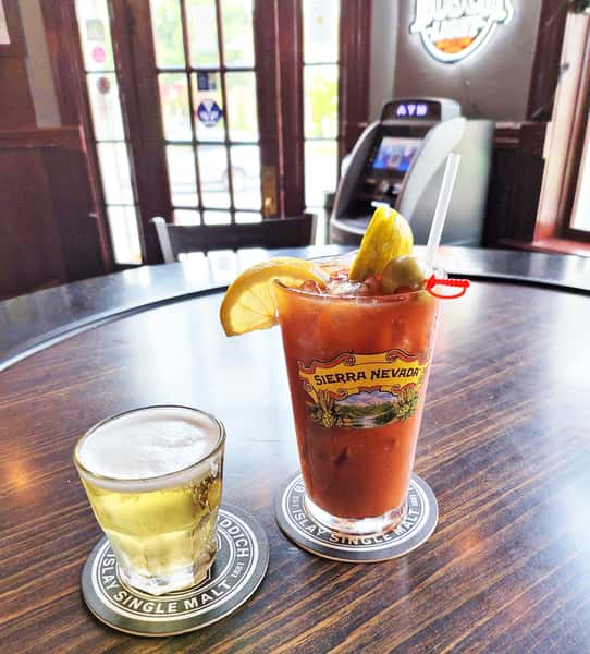 Bloody Mary with Beer Chaser