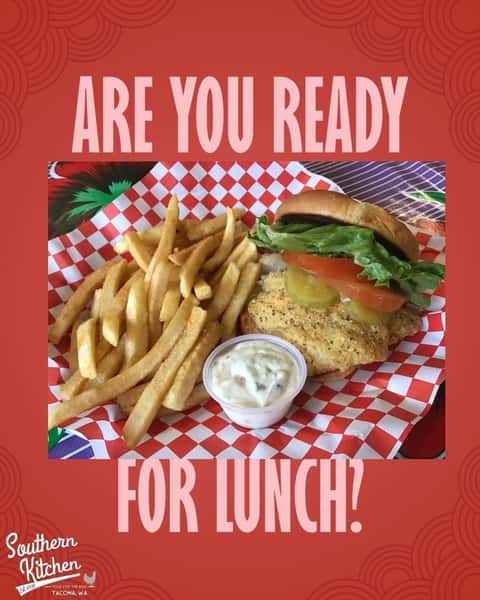 Our Butterfish Sandwich is served hot and fresh with a perfectly seasoned crust. ✨  It's a Southern Kitchen favorite that's sure to satisfy every bite.

Stop by and give it a try today!

📍 Southern Kitchen
1716 6th Ave.
Tacoma, WA
.
.
.
.
.
.
#SouthernKitchenTacoma #ButterfishSandwich #TacomaEats #SupportLocal #SoulFood