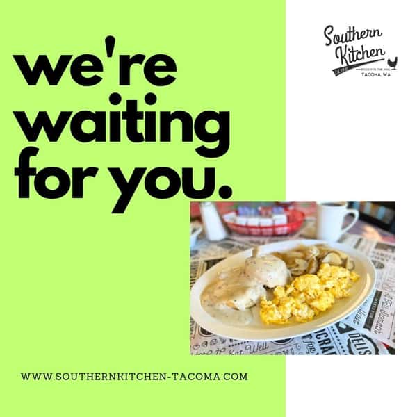 Some mornings just call for a plate like this. 🍳🥔

Creamy biscuits and gravy, fluffy scrambled eggs, and crispy home fries, served up Southern Kitchen style. ❤️

Whether you're starting your day, meeting up with friends, or just craving a good, hearty breakfast, we’ve got a seat waiting for you.

📍 Southern Kitchen
1716 6th Ave, Tacoma
.
.
.
.
.

#SouthernKitchentacoma #TacomaEats #TacomaFood #TacomaBreakfast #BreakfastInTacoma