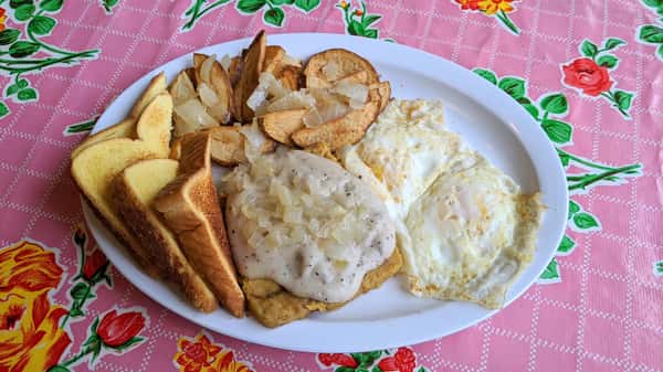Chicken Fried Steak Breakfast