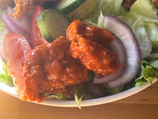 Buffalo Chicken Fingers Salad