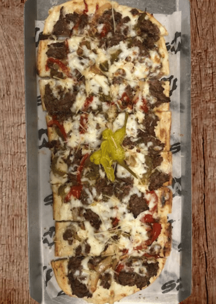 Philly Cheesesteak Flatbread