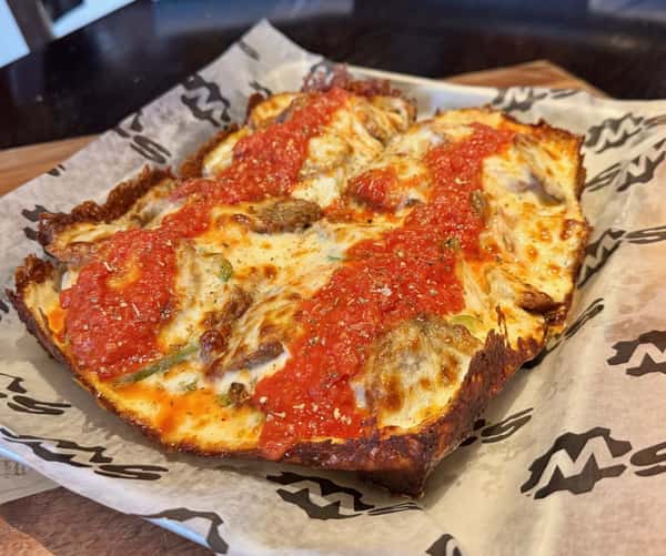 Detroit Style Pizza - Sausage & Meatball Supreme