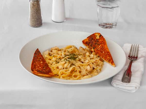 pasta and bread