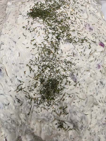 Red Onion & Dill Cream cheese