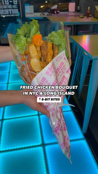 Your girl doesn’t want flowers, she wants a fried chicken bouquet from 8-BIT BITES! 🍗💐

Available starting today at all 8-BIT BITES locations. ❤️

8-BIT BITES
#8BITBITES 

📍113 Court St, Brooklyn
📍881 Lexington Ave, Brooklyn 
📍967 Bedford Ave, Brooklyn
📍77 2nd Ave, Manhattan 
📍197 7th Ave, Manhattan 
📍268 Main Street, Johnson City 
📍 17 Centereach Mall, Centereach, NY 11720