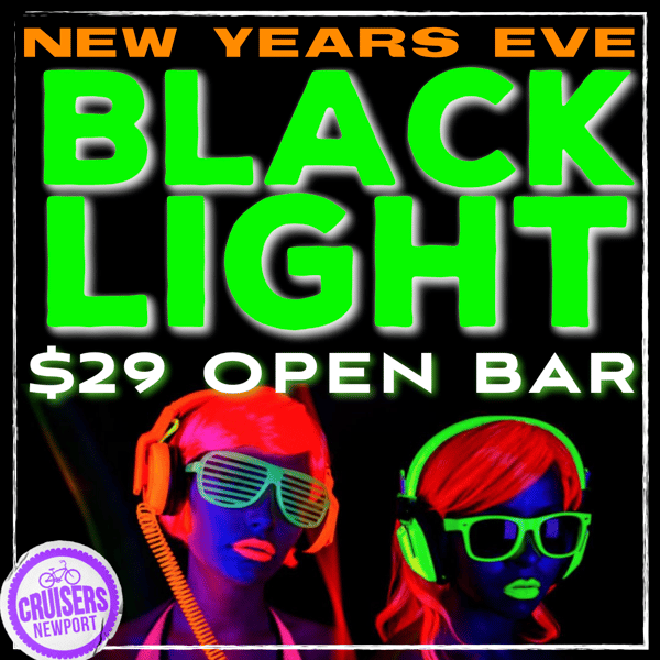 Black light NYE Photo featuring $29 Open Bar