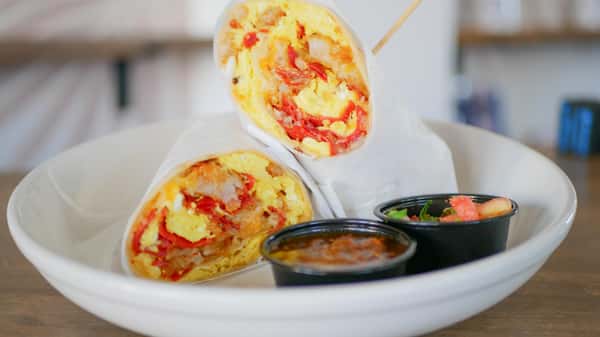 Pepperoni Pizza Breakfast Burrito