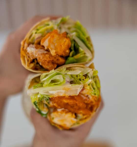 Buffalo Crispy Chicken Salad or Wrap