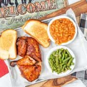 1/2 BBQ CHICKEN DINNER