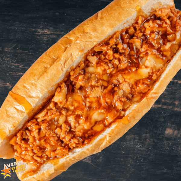 Hot Honey BBQ Chicken Cheesesteak