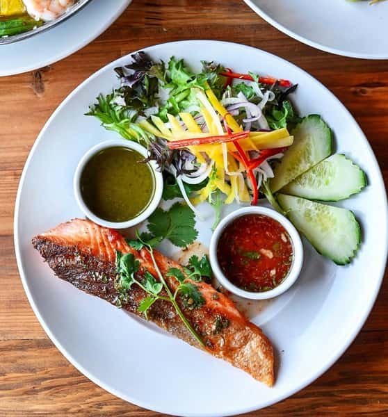 Grilled Ocean Trout with Cilantro Sauce