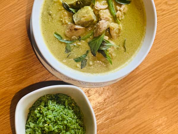Green Curry with Basil Rice