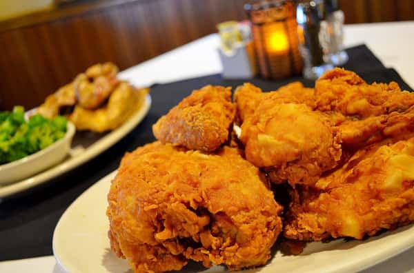 Fried chicken on a plate