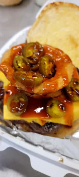 Kick'n Bourbon Burger