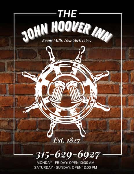 John Hoover Inn Menu Cover