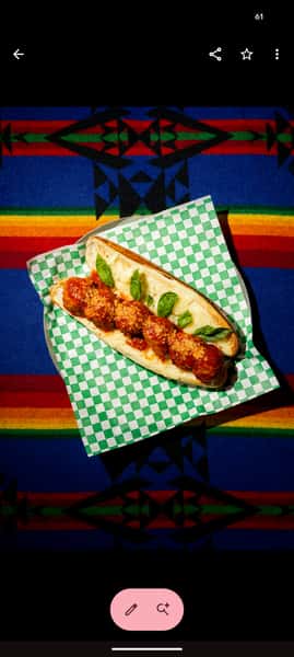 oh my meatball sandwich