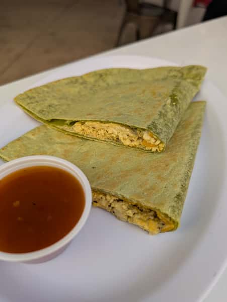 Roasted Tofu Scramble Quesadilla