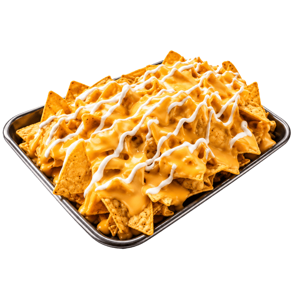 Nachos with Cheese & Sauce