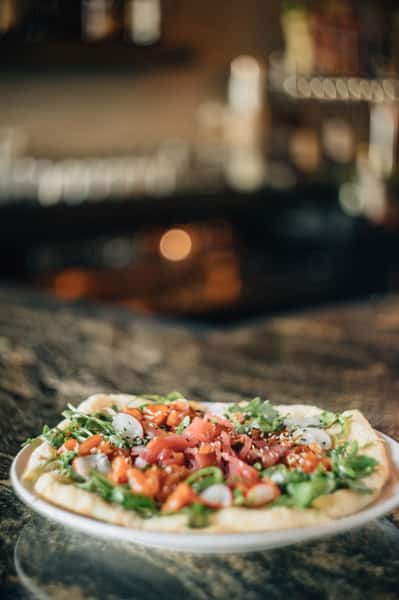 Sashimi Tuna Pizza
