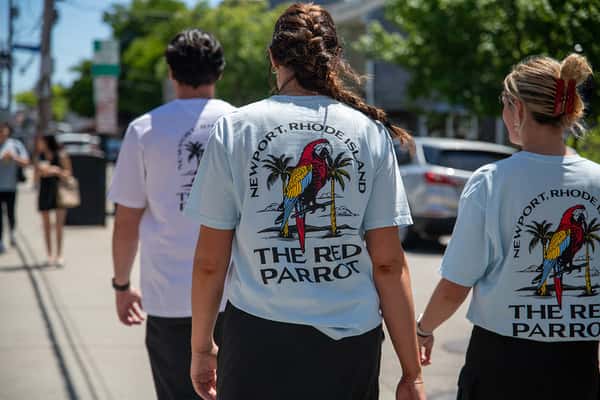 red parrot shirt design back