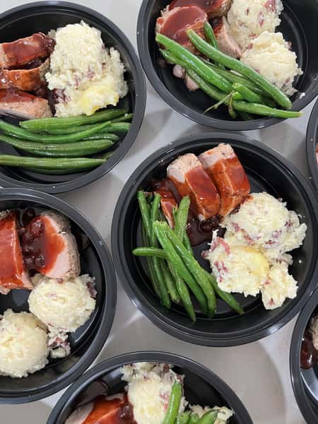 Pork Tenderloin with Bourbon Blueberry BBQ
