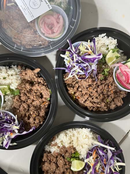 Spicy Beef Coconut Rice Bowl