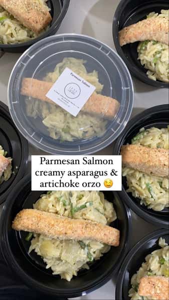Panko Parmesan Crusted Salmon