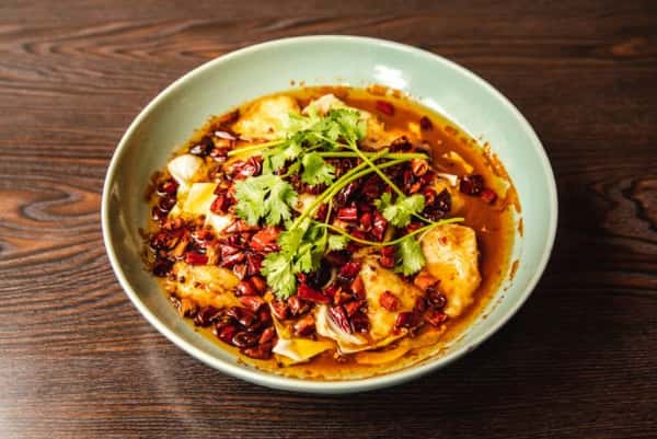 Poached Fish in Fiery Sauce 香辣水煮鱼