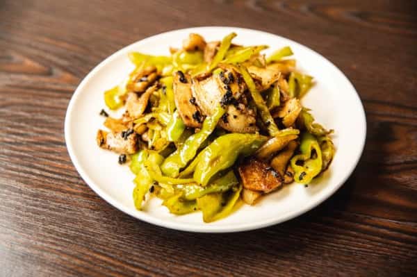 Double-Cooked Pork with Green Chilies 青椒回锅