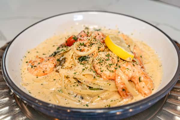 Garlic Shrimp Linguine