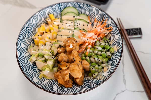 Teriyaki Chicken Poke Bowl