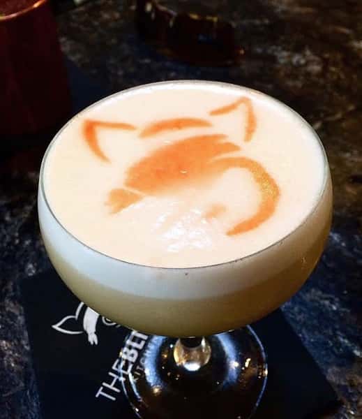 drink with blind pig logo in it