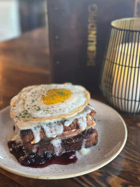 Blueberry & Gruyere Croque Madame