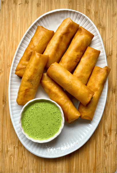 CHOW HALL SPRING ROLL SAMPLER