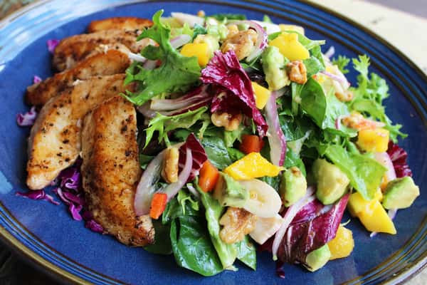 Grilled Mahi & Hearts of Palm Salad