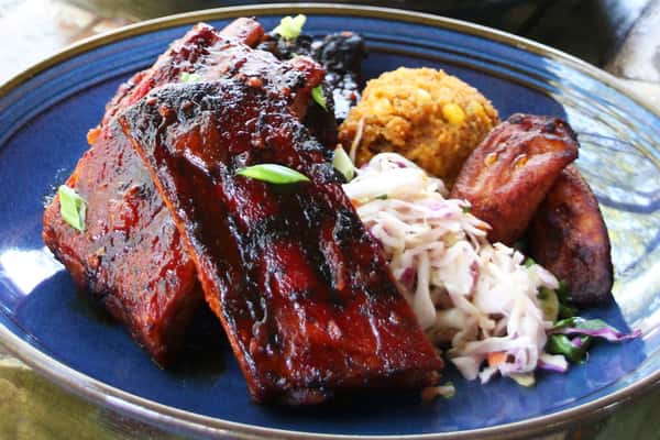 Spit Fired Smoked Ribs