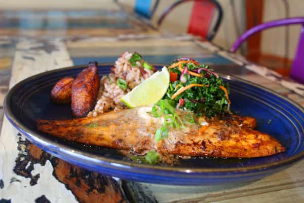 Grilled Jerk Red Fish