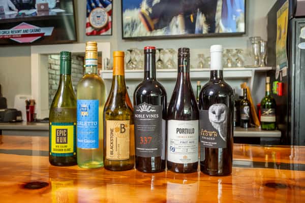 wine bottles