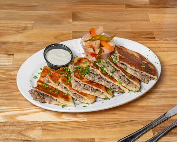 Hawawshi (Stuffed Pita Bread)
