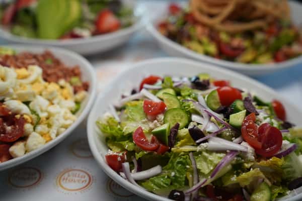 Close up salad bowl