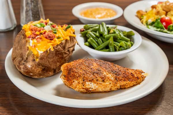 Blackened Cajun Chicken Dinner