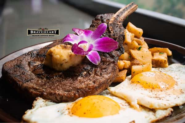 🥩 The Classic — 16oz Braveheart® Ribeye & Eggs