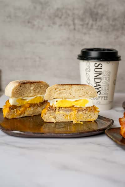 Turkey Sausage, Egg, & Cheese English Muffin