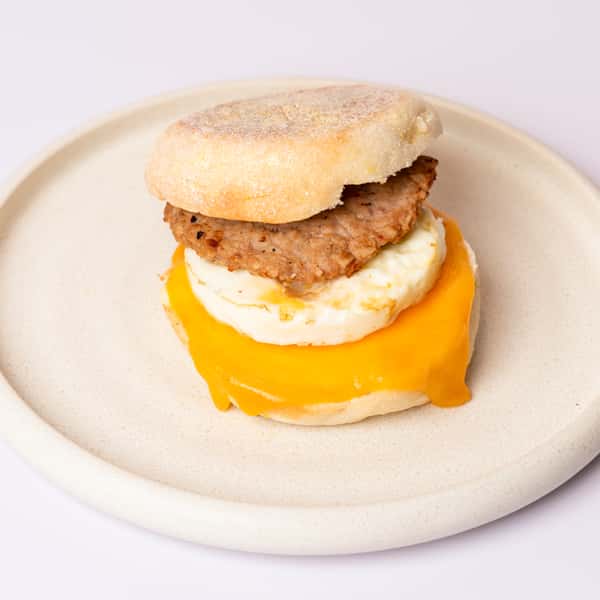 Turkey Sausage, Egg, & Cheese English Muffin